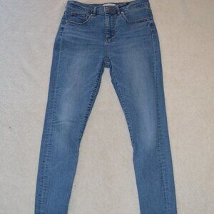 LOFT JEANS HIGH WAIST SKINNY 26/2 RAW HEM